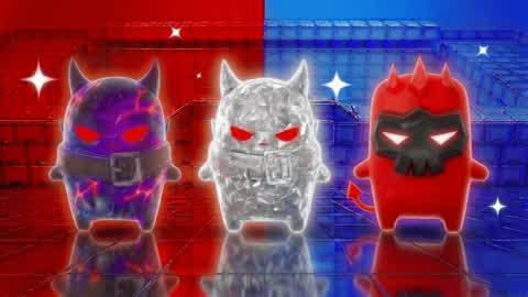 SUPER CRAZY FUN RED VS BLUE 🔴🔵HAPPY