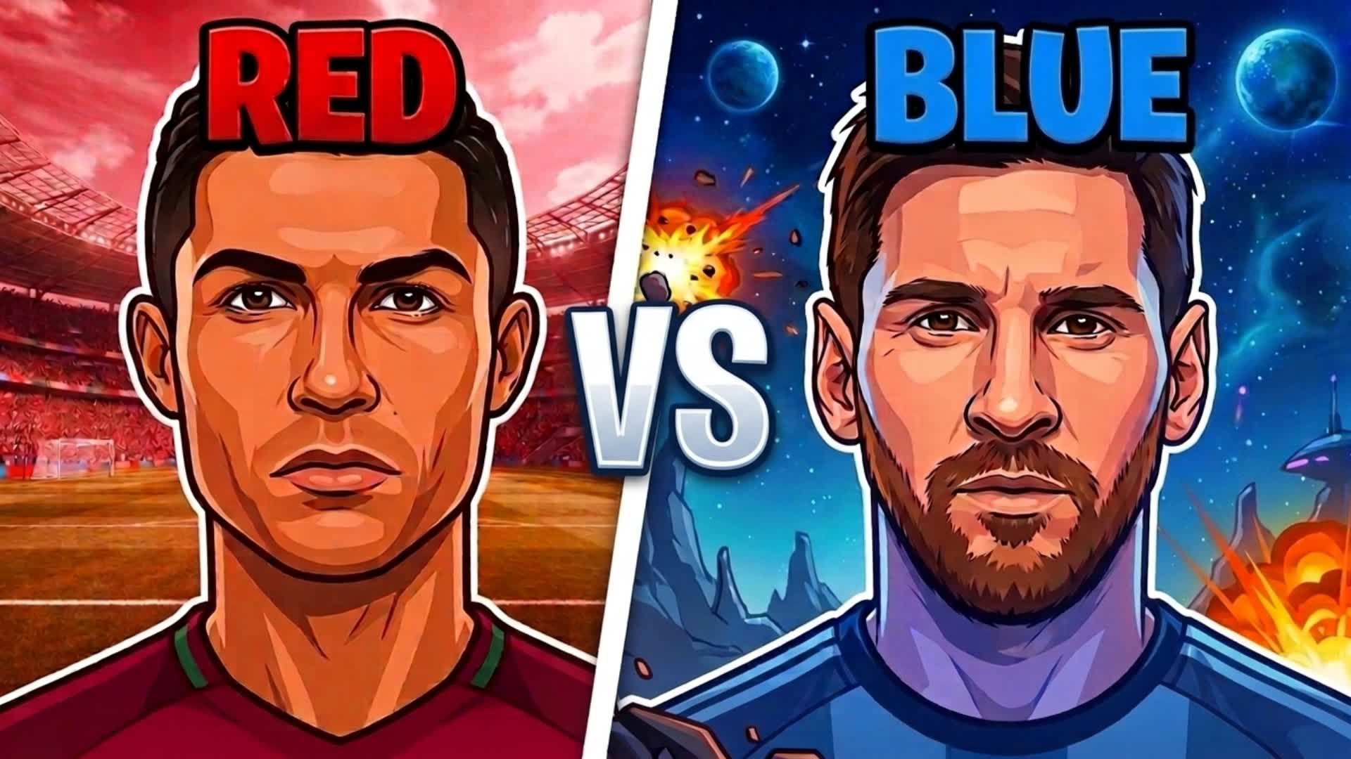 CRAZY WC RED VS BLUE ONESHOT🔴🔵⚽💥
