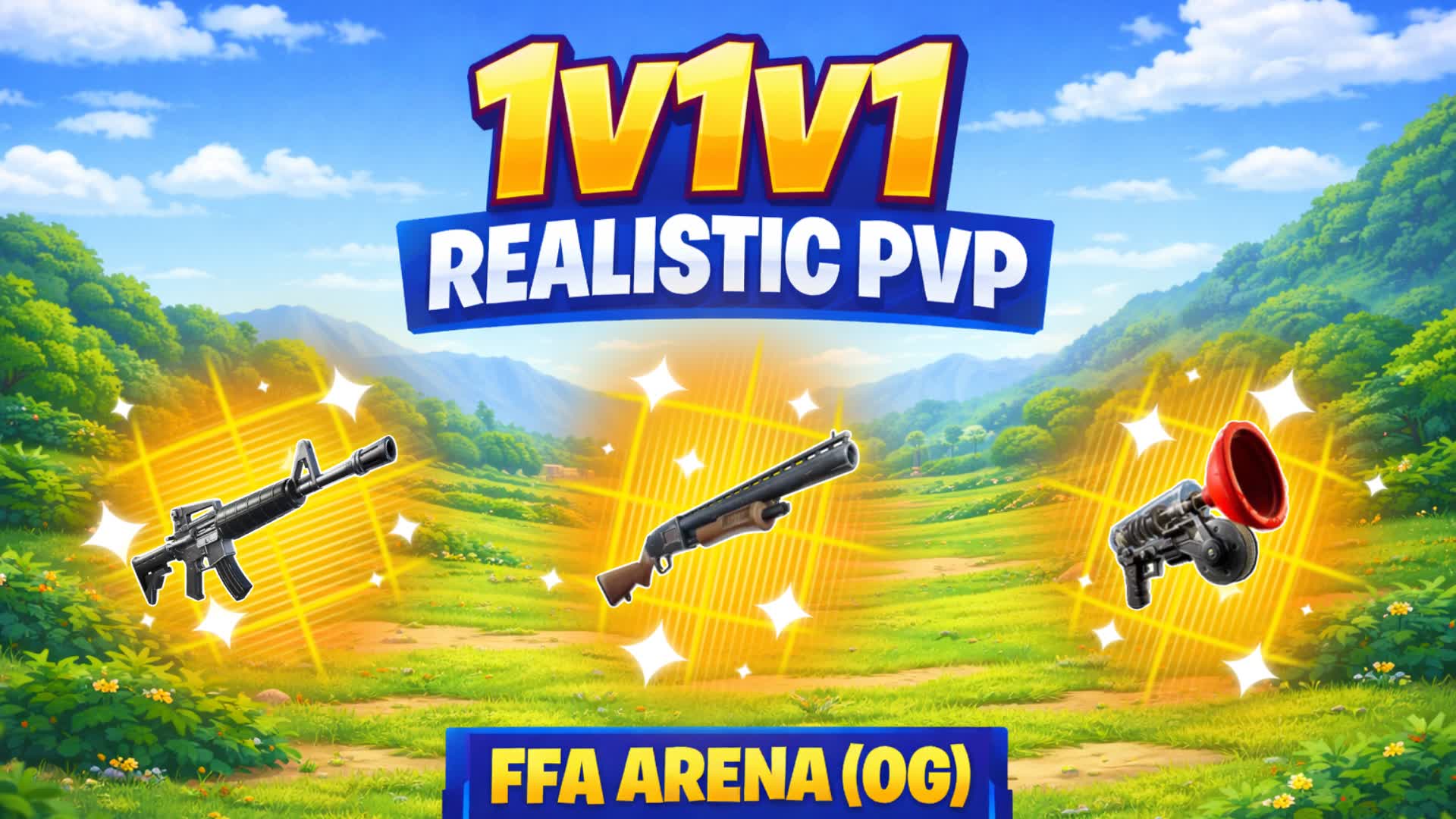 1V1V1 REALISTIC PVP FFA ARENA(OG)