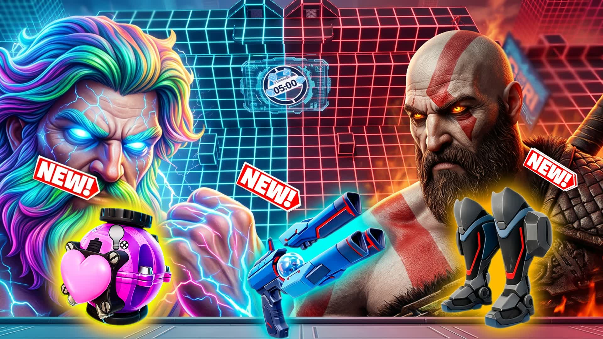 GOD WAR FFA - NEW WEAPONS 🔵🔴