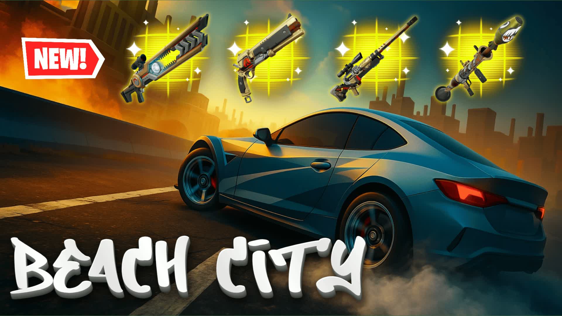 BEACH CITY 🏙️ RP FFA DRIVE All WEAPONS