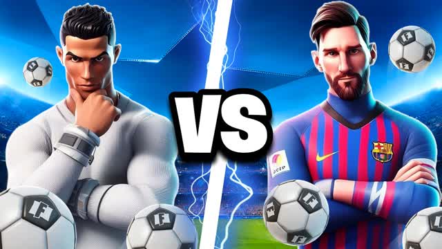 🐐MESSI VS RONALDO 1V1 BUILD FIGHTS 🐐