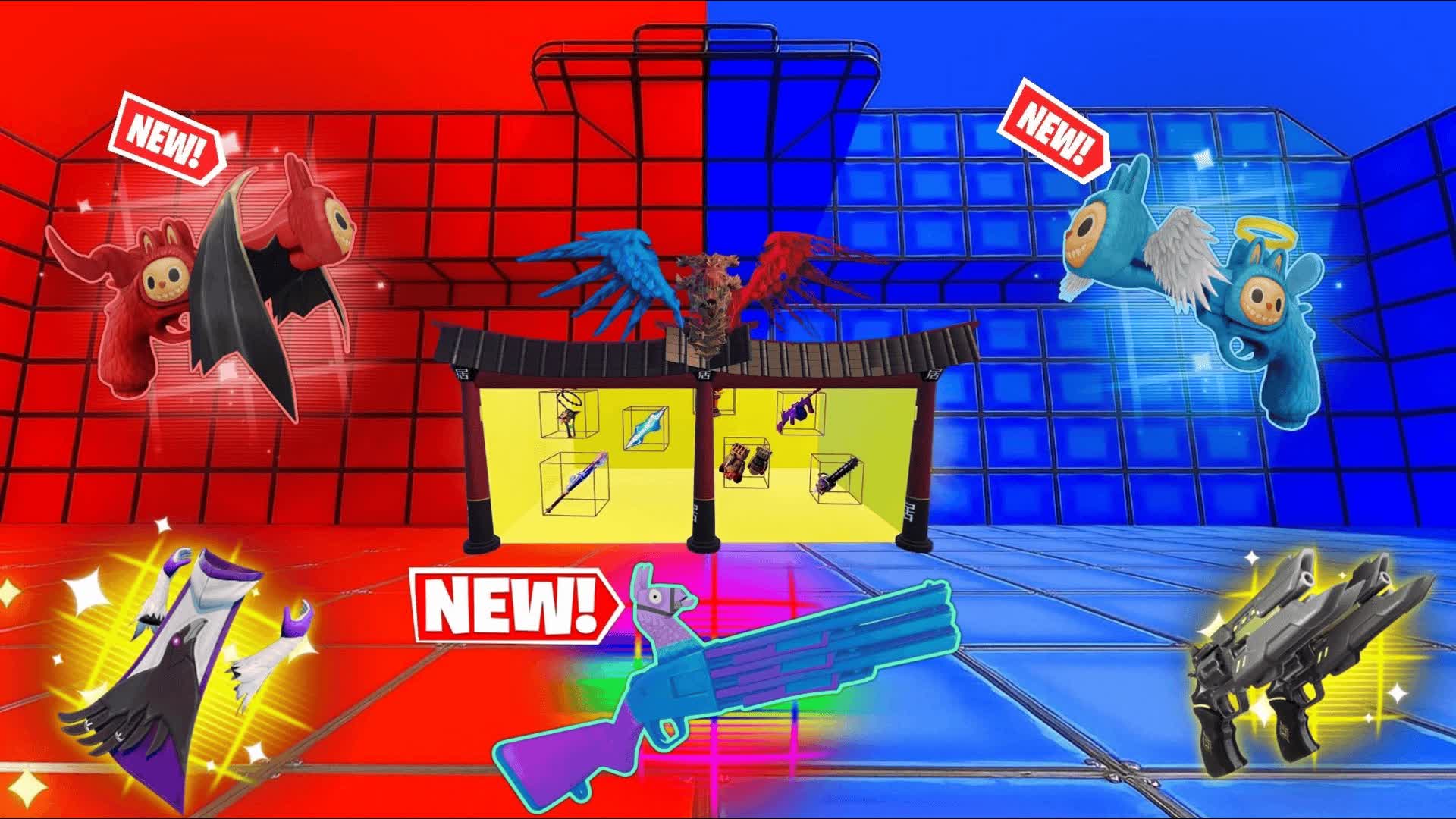 LABUBU MINI RED VS BLUE 🔴🔵 5495-4249-1439 by siway - Fortnite Creative ...