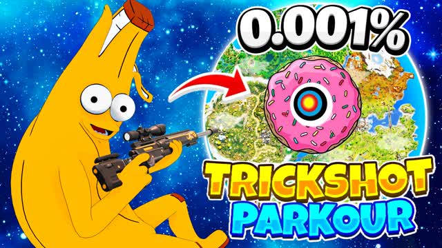 BANANA TRICKSHOT PARKOUR 🎯 EASY
