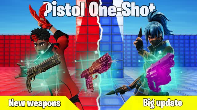 INSANE Pistol One Shot Red VS Blue 🔴🔵