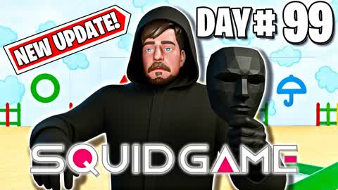 100 DAYS IN SQUID GAMES 🦑 FIRST PERSON