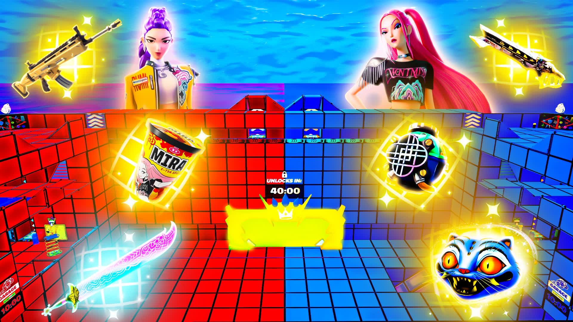KPOP HUNTER CRAZY RED VS BLUE DEMON 🔴🔵