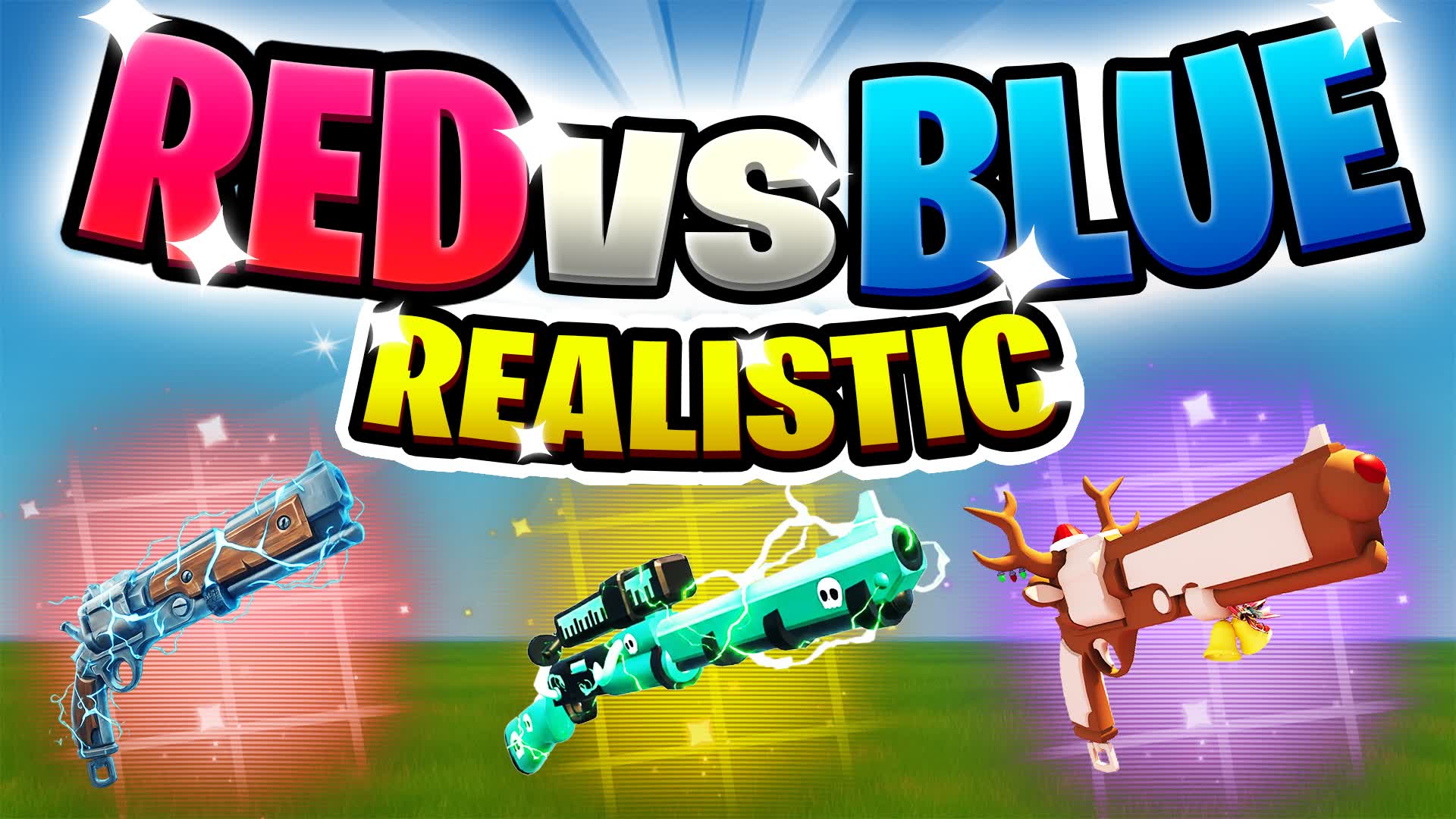 🔵RED VS BLUE REALISTIC🔴