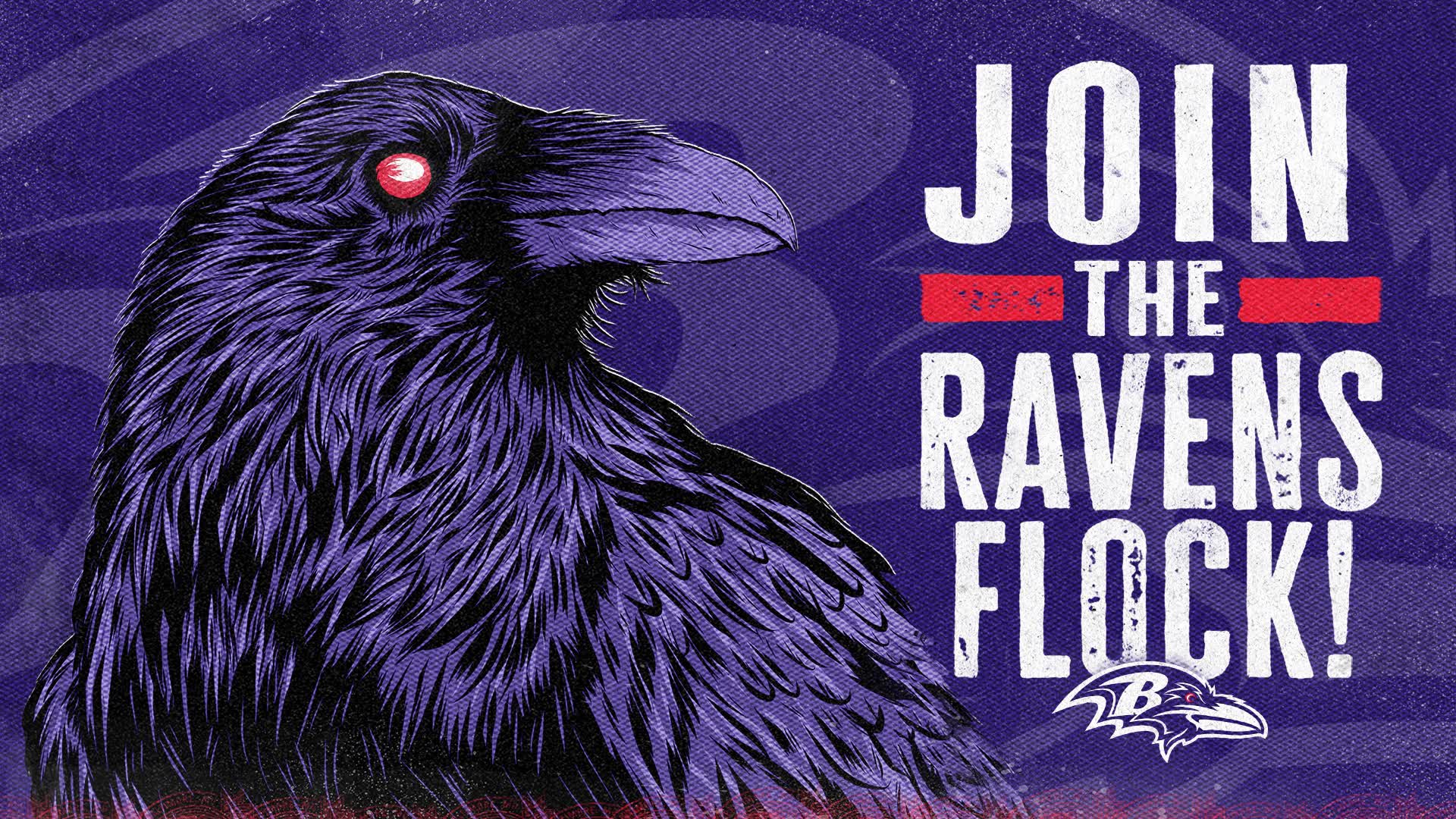 Ravens Join the Flock Purple