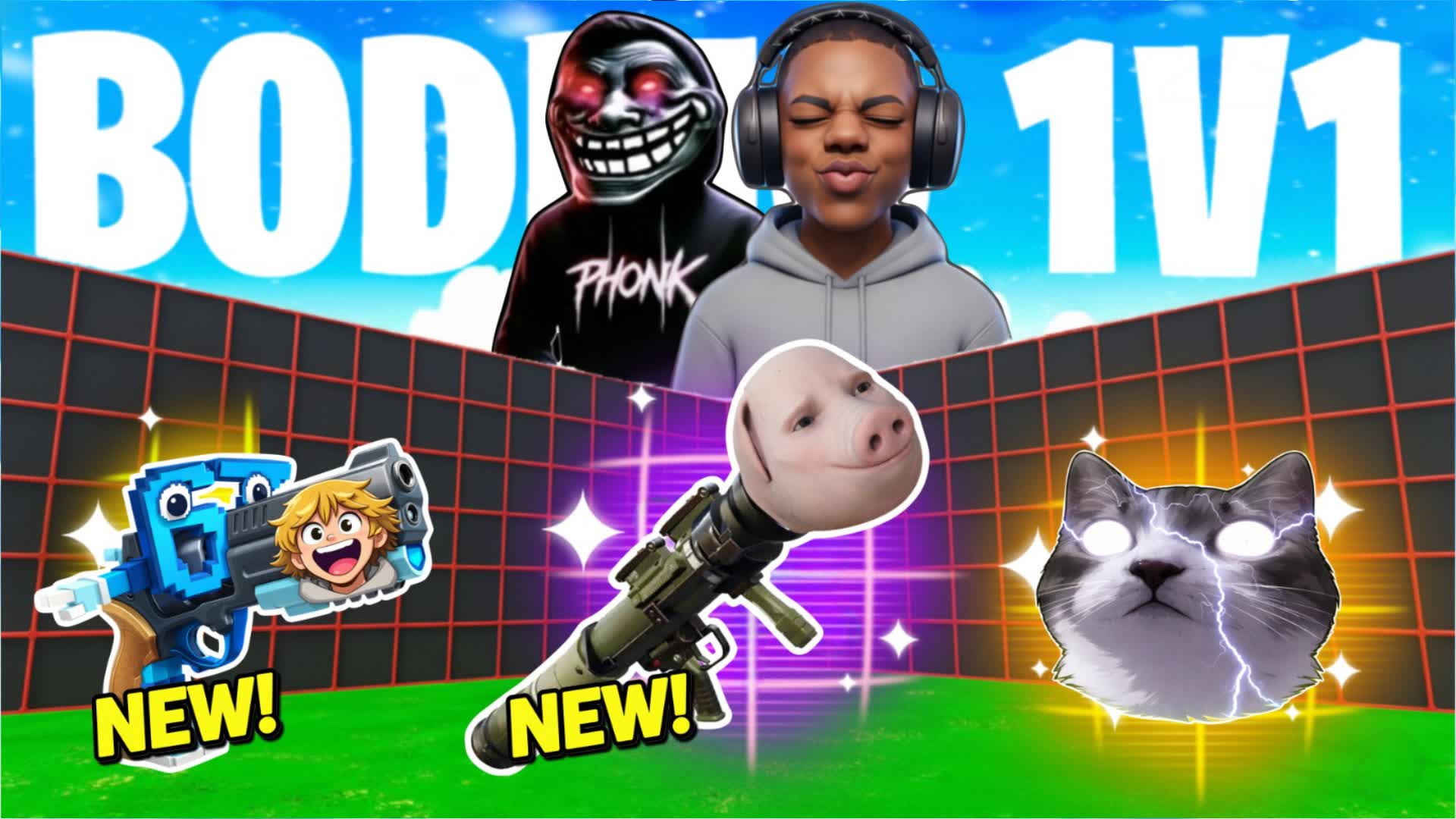 MEGA BODRIO 1V1 FREE FOR ALL - ALL GUNS