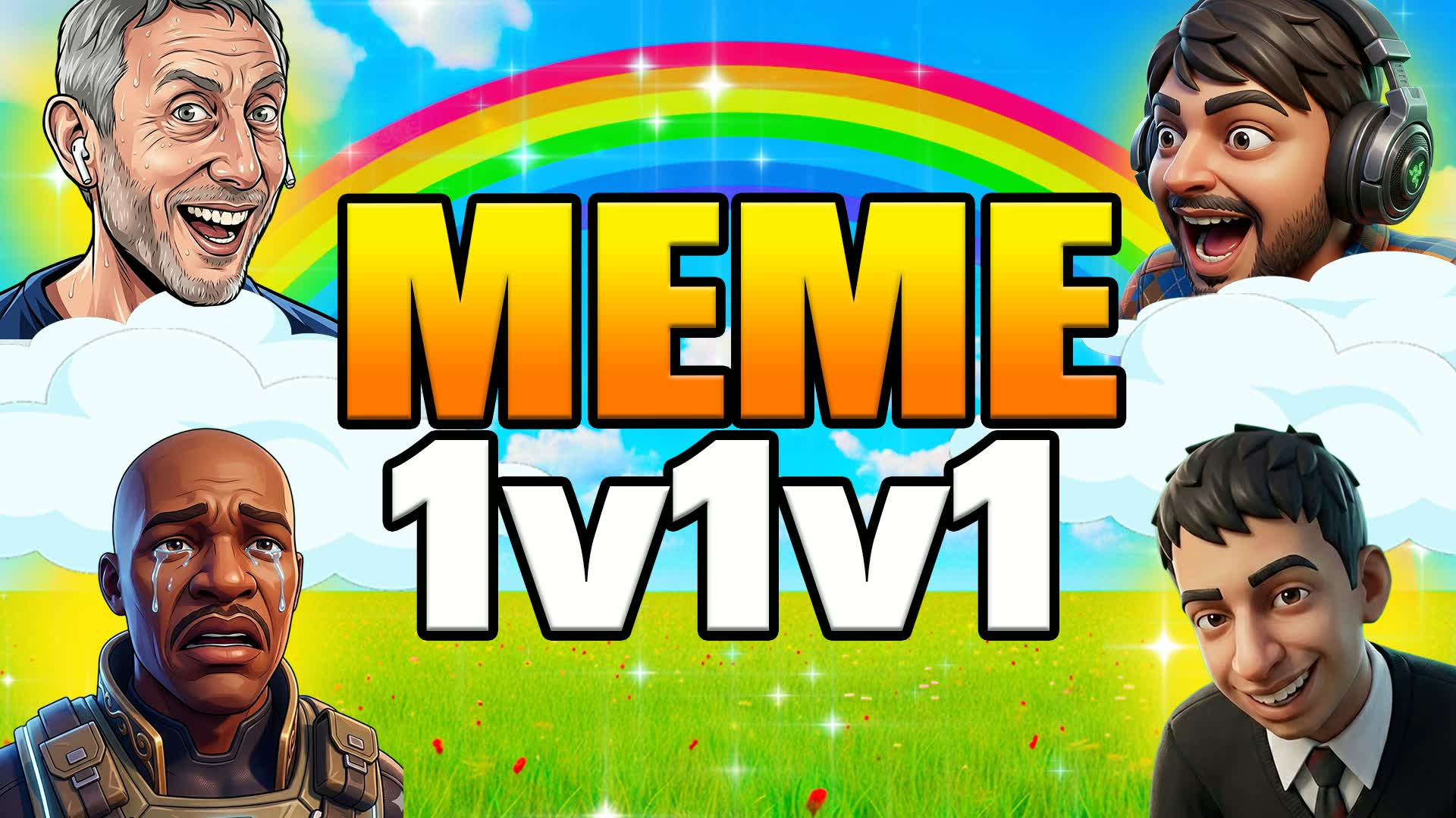 ミーム 1v1v1 😎 1ミーム 1 対 1 対