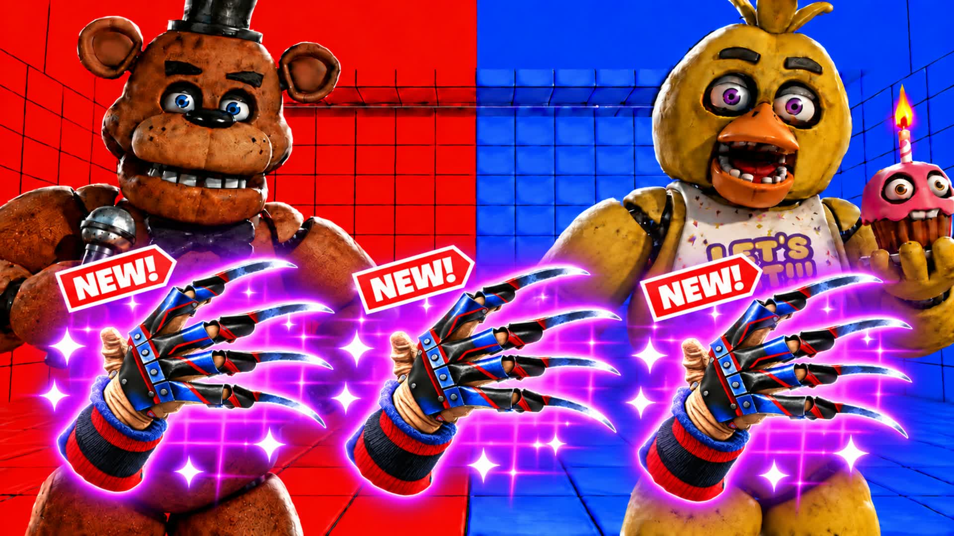 FNAF RVB RED VS BLUE 🔴🔵 - Fortnite island 4089-2608-9472 by UEFN Creator