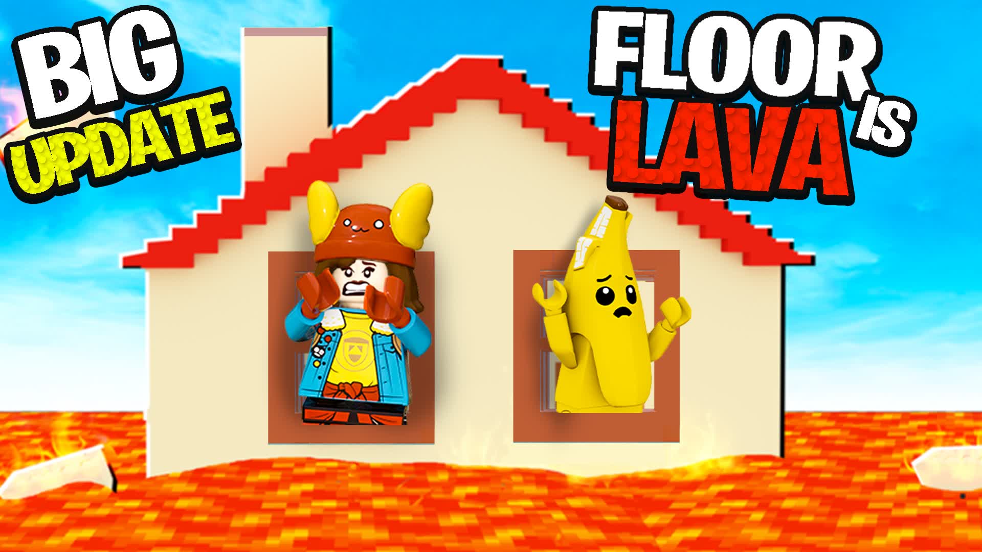 BLOCK FLOOR IS LAVA +60 LEVELS