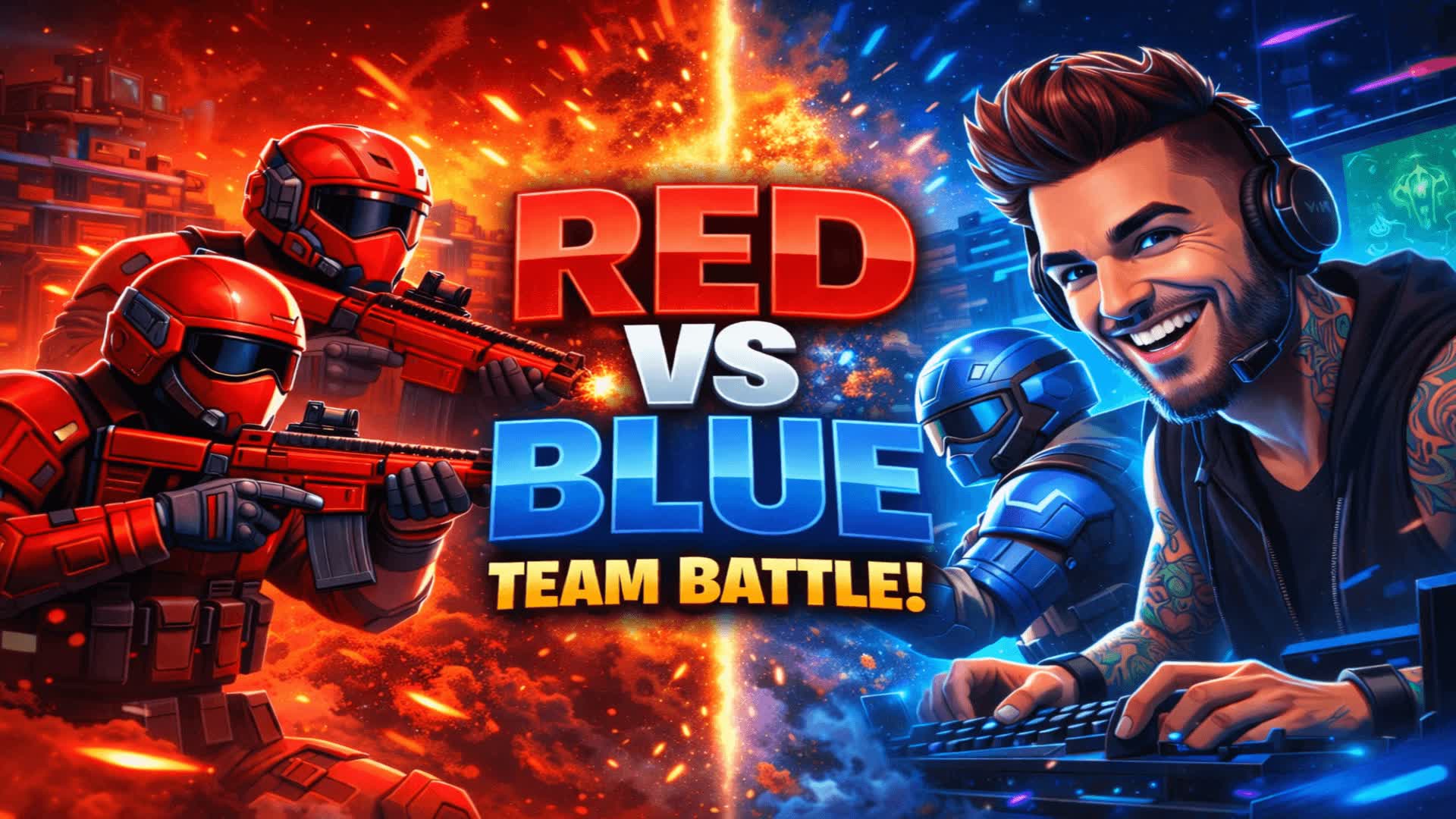 PRO Red vs Blue | 50 Players