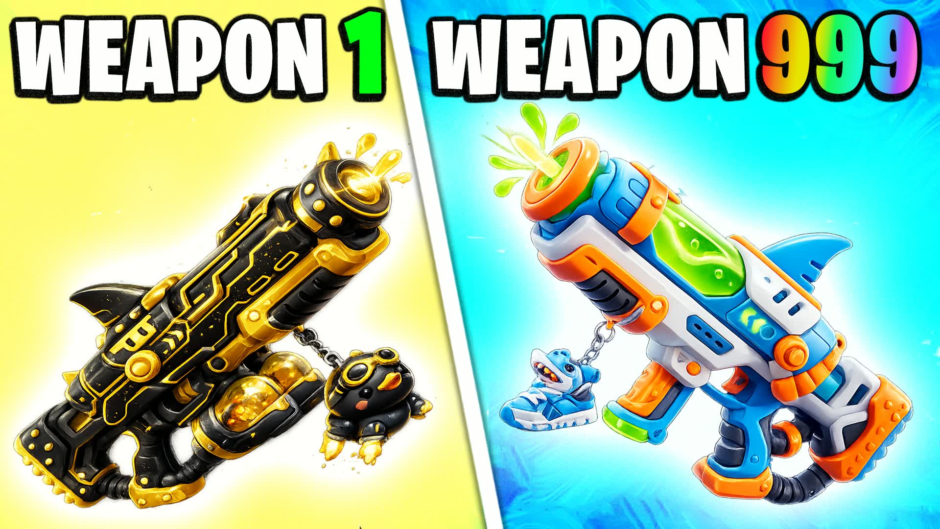MEGA TMNT GUN GAME  🔫 ONE SHOT 🎯