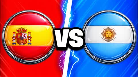 🇪🇸 SPAIN VS ARGENTINA 🇦🇷RED VS BLUE