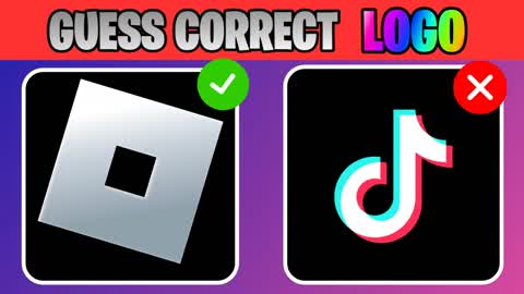 GUESS THE LOGO 🔎 FUN PARKOUR MINIGAME🧩