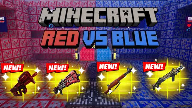 RED VS BLUE Minecraft 💎🪨⛏ 🔴🔵