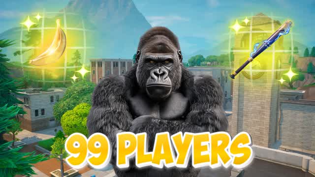 100 PLAYERS vs 1 GORILLA FFA 🦍