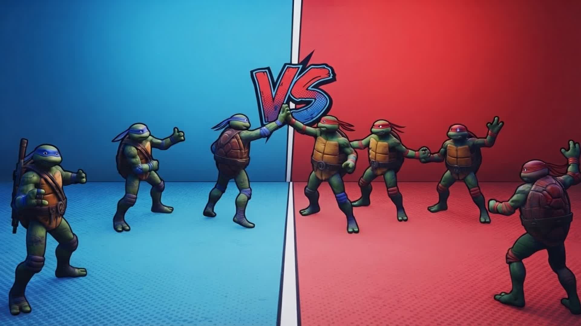 レッド対ブルーアリーナ TMNT