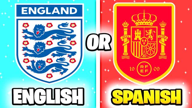ENGLISH OR SPANISH FUN RED VS BLUE
