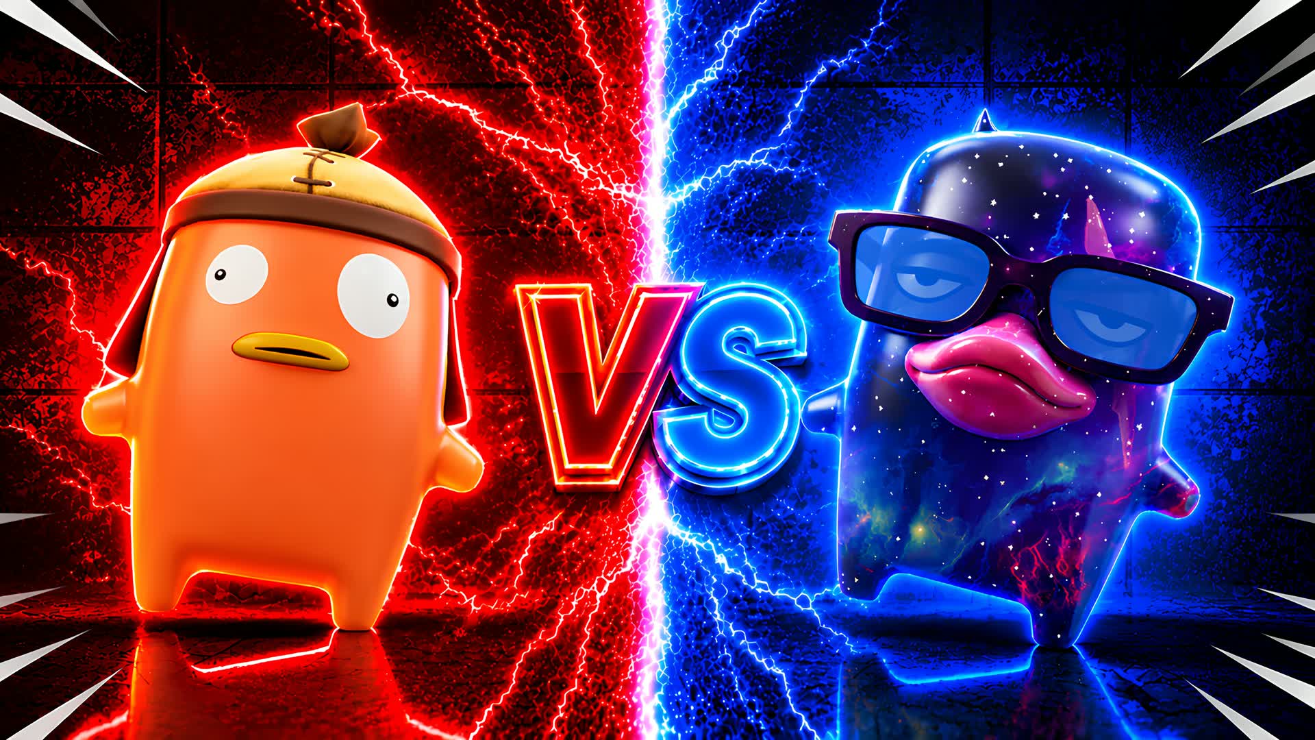 グラス 赤 vs 青 🔴🔵