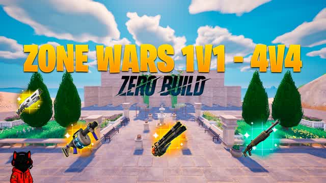 ZONE WARS 1V1-4V4 ZERO BUILD 🚫📝