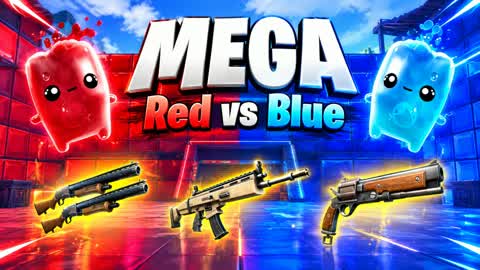 MEGA RED VS BLUE 🔴🔵 ALL GUNS & POWERS