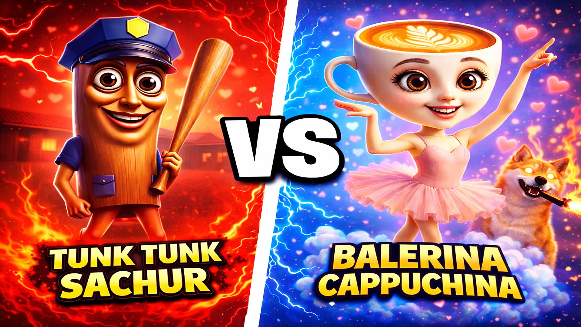 TUNK TUNK SACHUR vs BALERINA CAPUCHINA|
