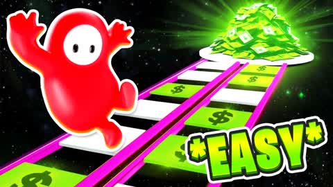 FALL GUYS EASY PARKOUR : GLASS BRIDGE