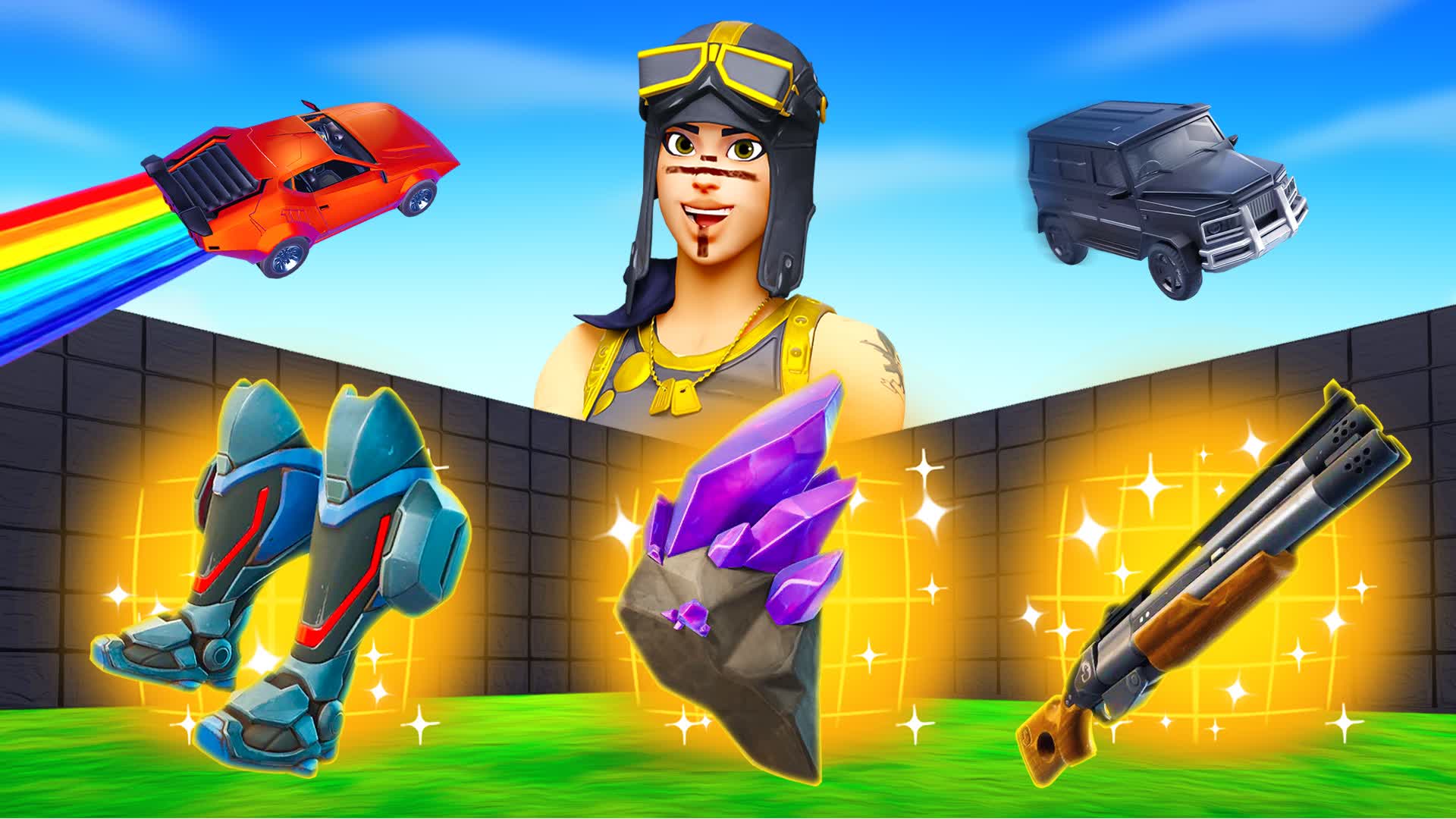 SKYWARS 1V1 ALL WEAPONS AND VEHICLES