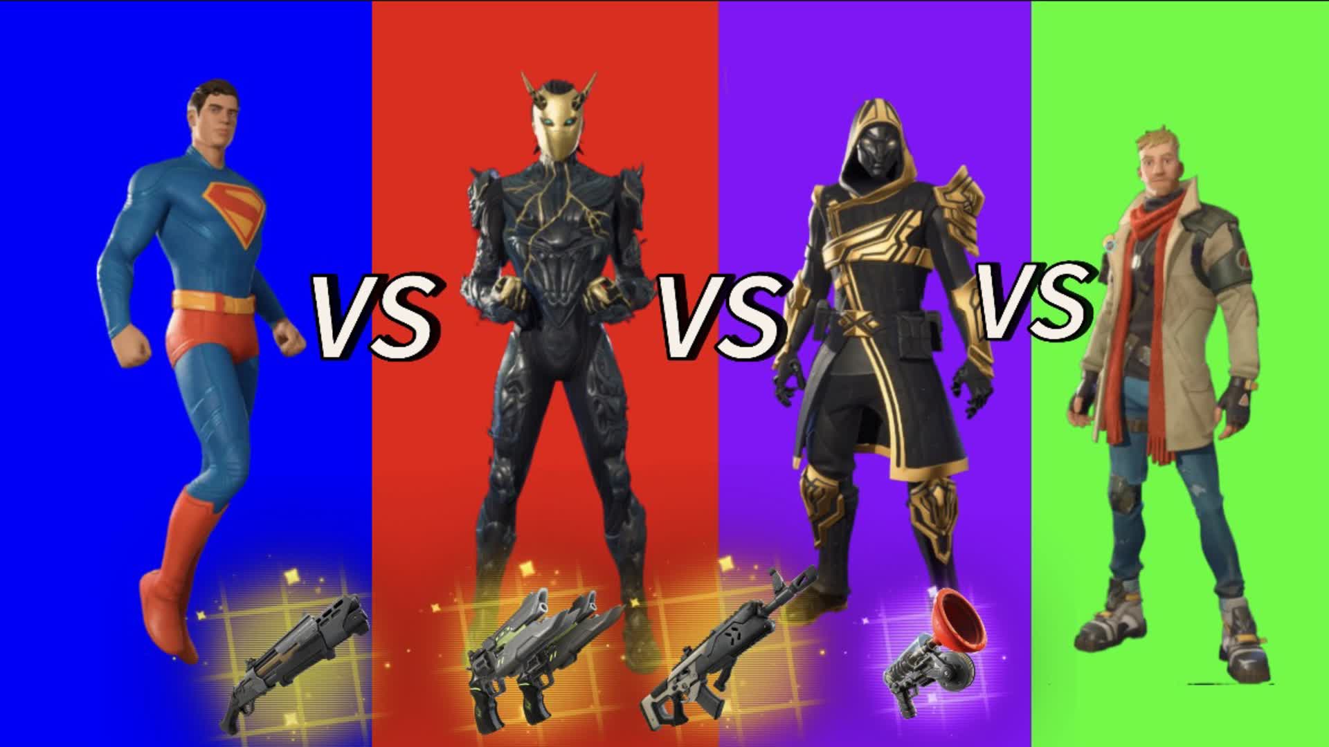 🎨 SUPER Red vs Blue vs Green vs Purple!