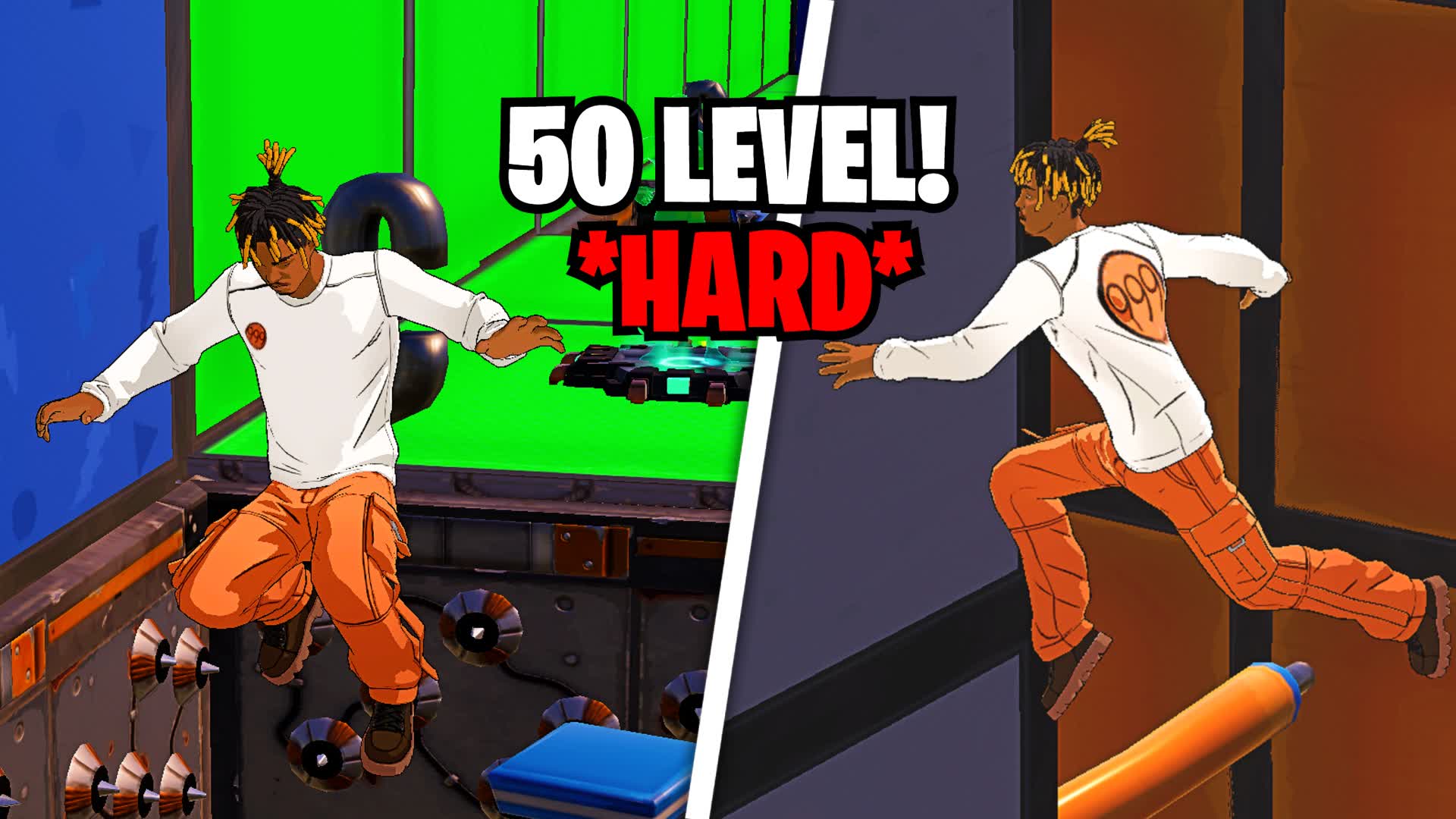 50 LEVEL *HARD* DeathRun + ONLY UP!