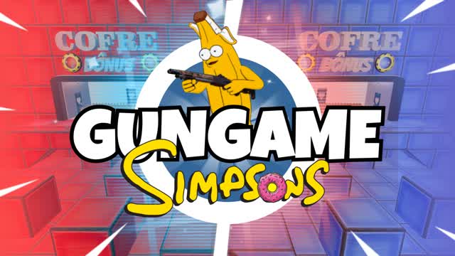 GUNGAME 🔫 RED VS BLUE - SIMPSONS 🔴🔵