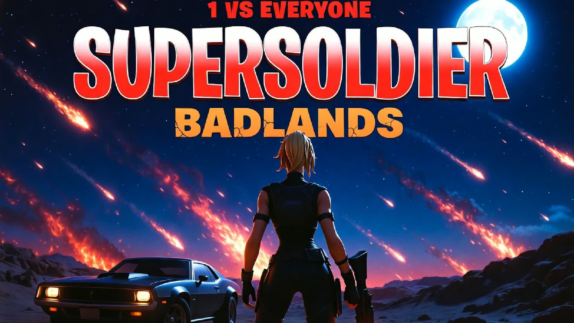 荒野でスーパーソルジャーと戦う