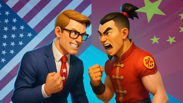 US VS CHINA - RED VS BLUE 🔴🔵