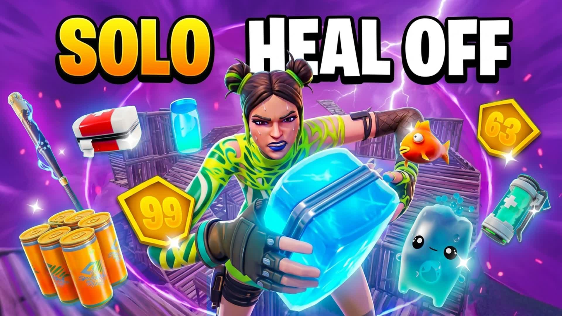 SOLO HEAL OFF ZONE WARS [ENDGAME]