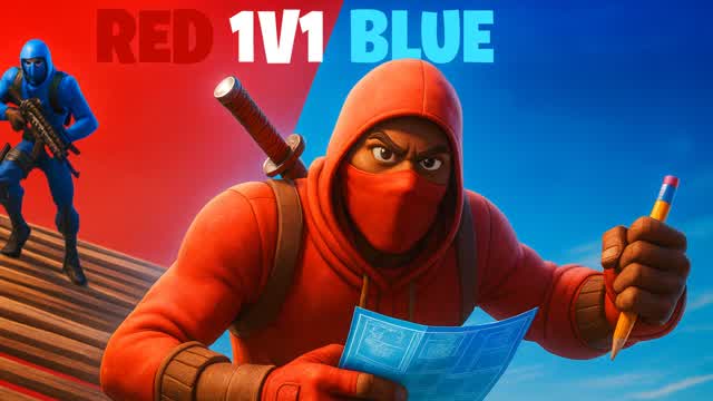 1v1 RED VS BLUE Build Fight🎯