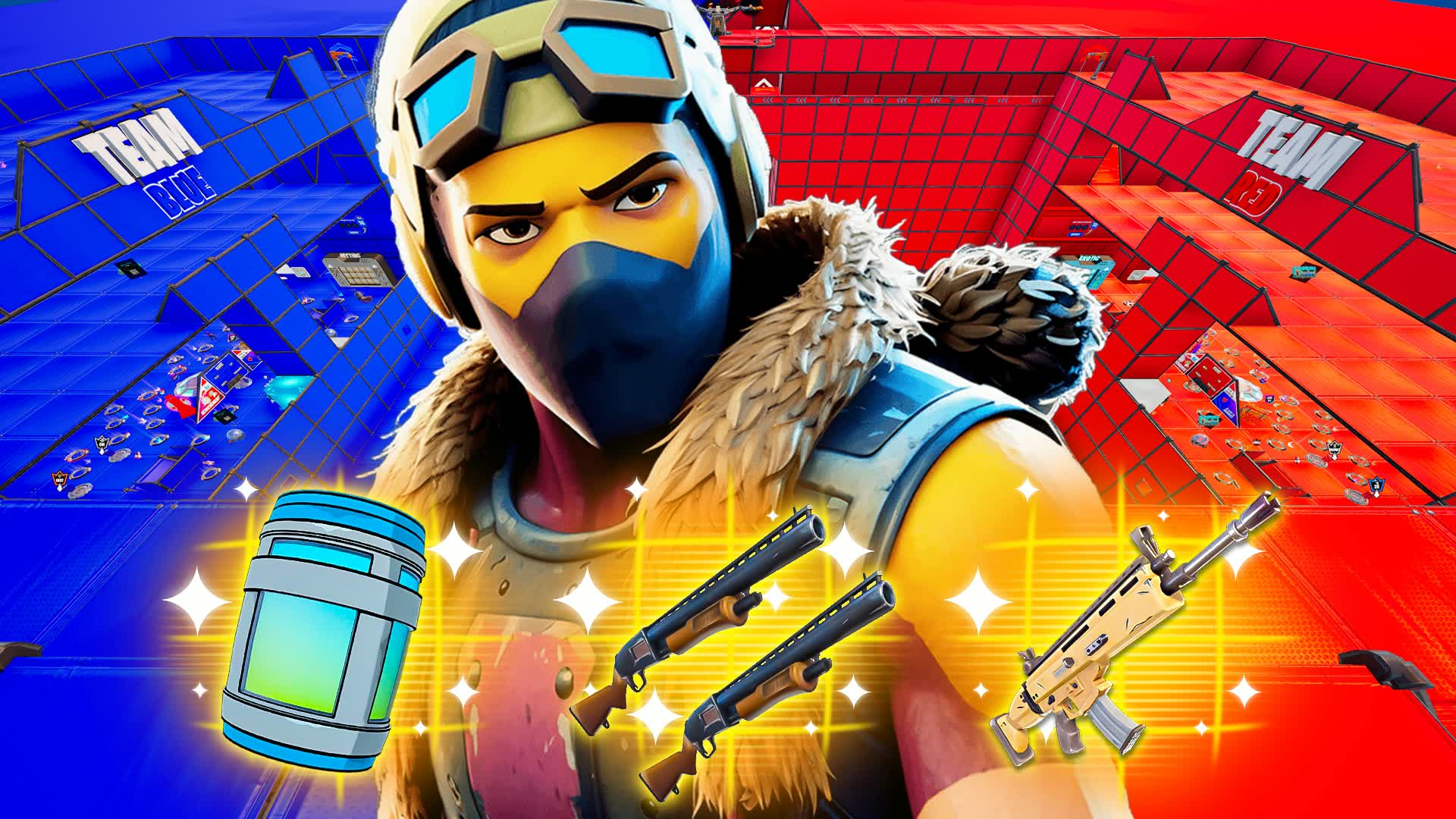 FREE CONSOLE VS PC RED VS BLUE🔴🔵⭐️