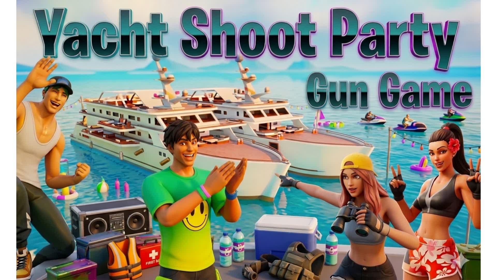 Yacht Shoot Party GUN GAME!
