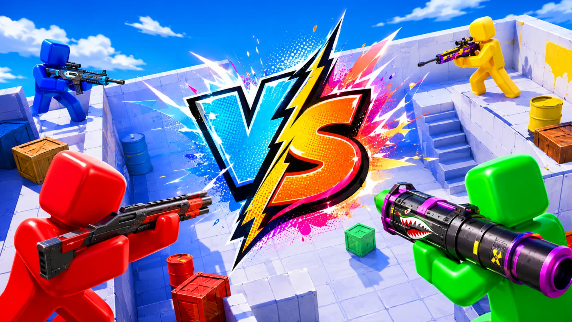 RIVALS RED VS BLUE 🔴🔵FIGHTING FFA