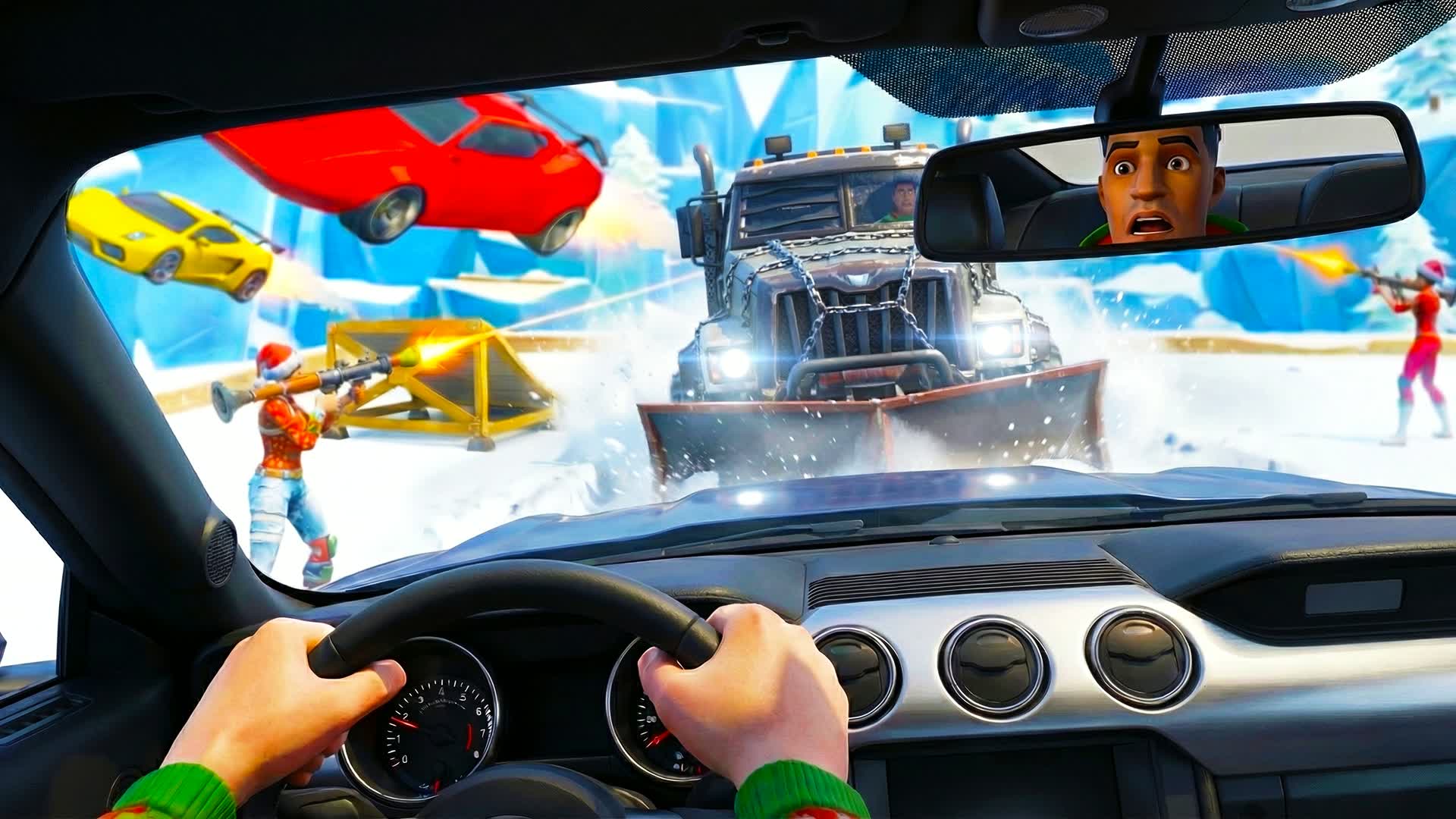 ❄️ Winter Cars 🚗 VS Rockets 🚀