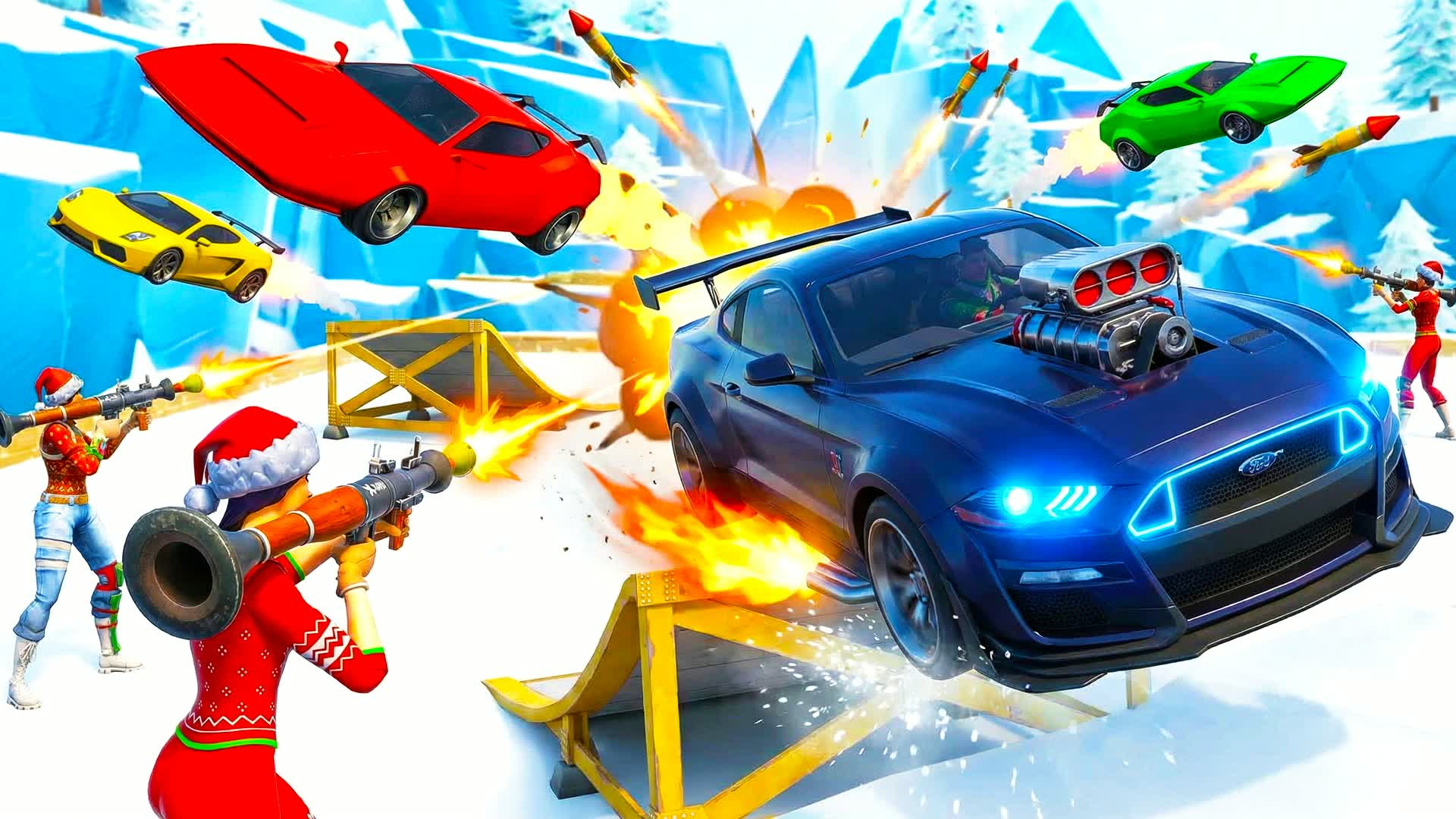 ❄️ Winter Cars 🚗 VS Rockets 🚀