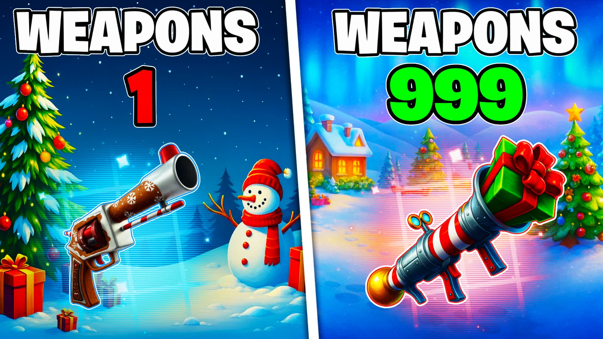 CRAZY CHRISTMAS 🎄GUN GAME 🎯ONE SHOT