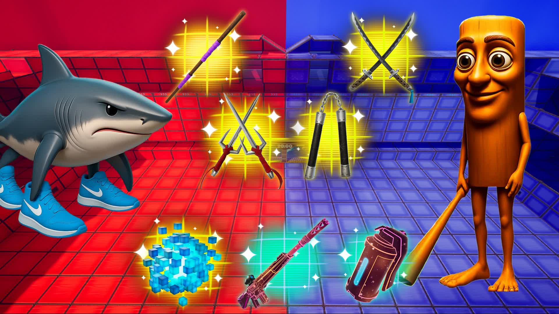 TUNG TUNG VS TRALALERO⭐️RED VS BLUE 🔴🔵