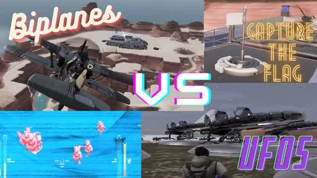 Biplanes vs UFOs - Capture the Flag