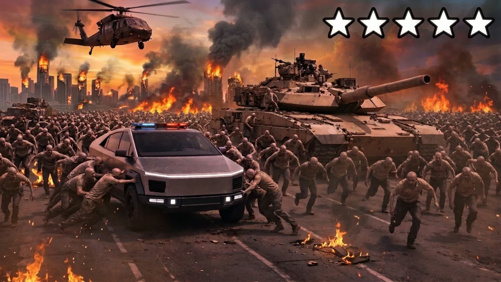 軍事ゾンビ乗り物 🧟