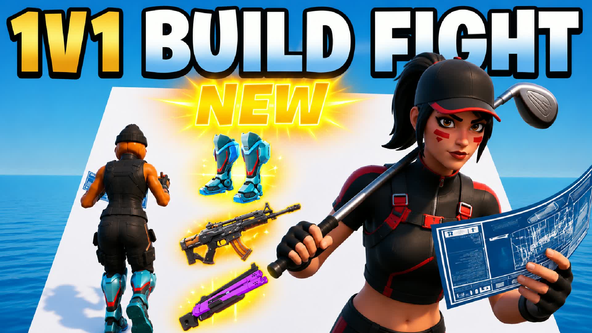 🚀 SPEED 1V1 BUILD FIGHT (news weapons)