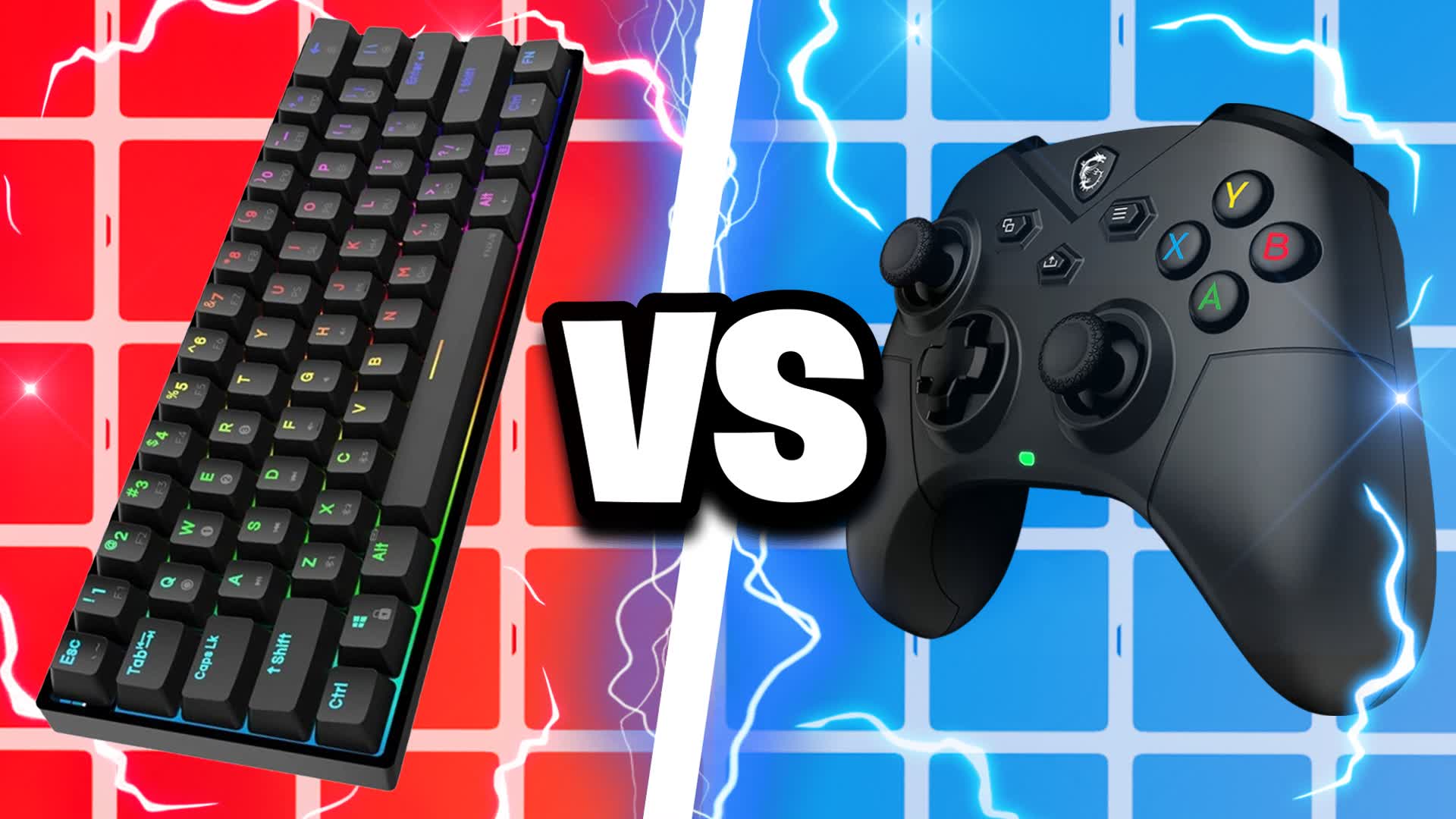 PC VS LITTLE CONTROLLER RED VS BLUE🔴🔵 3707-7973-2573 by xdamineq ...