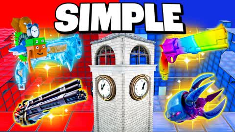 SIMPLE TILTED TOWER RED VS BLUE 🔴🔵